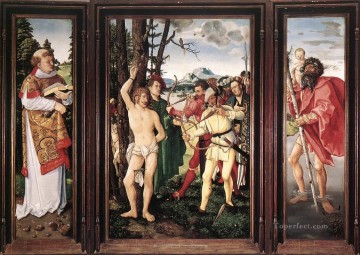 ヌード Painting - 聖セバスティアンの祭壇画 裸婦画家 ハンス・バルドゥン